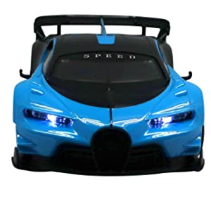  ماشین کنترلی بوگاتی آبی 1:12 Bugatti Style Blue RC Car-اسباب بازی